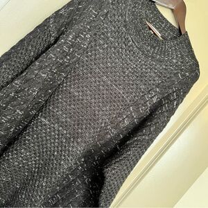 NEW‎ Black & White Sweater Dress XL - Sandra Darren NWT